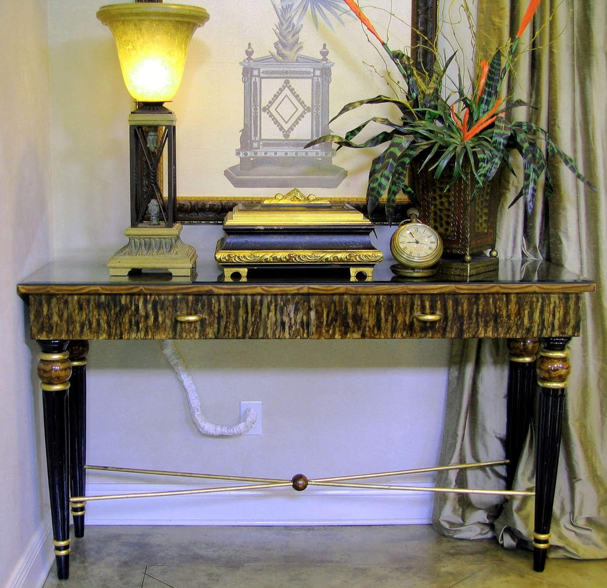 Bone Designer Cords Silk Lamp Cord Cover, 9 ft Long, 100% Real Silk