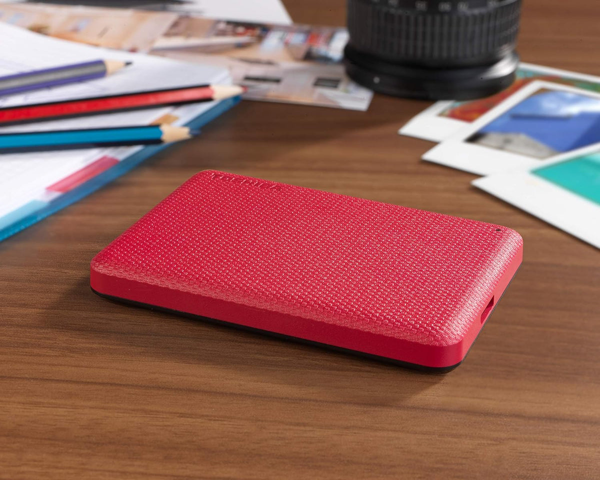 Toshiba Canvio Advance 1TB Portable External Hard Drive USB 3.0, Red - HDTCA10XR3AA