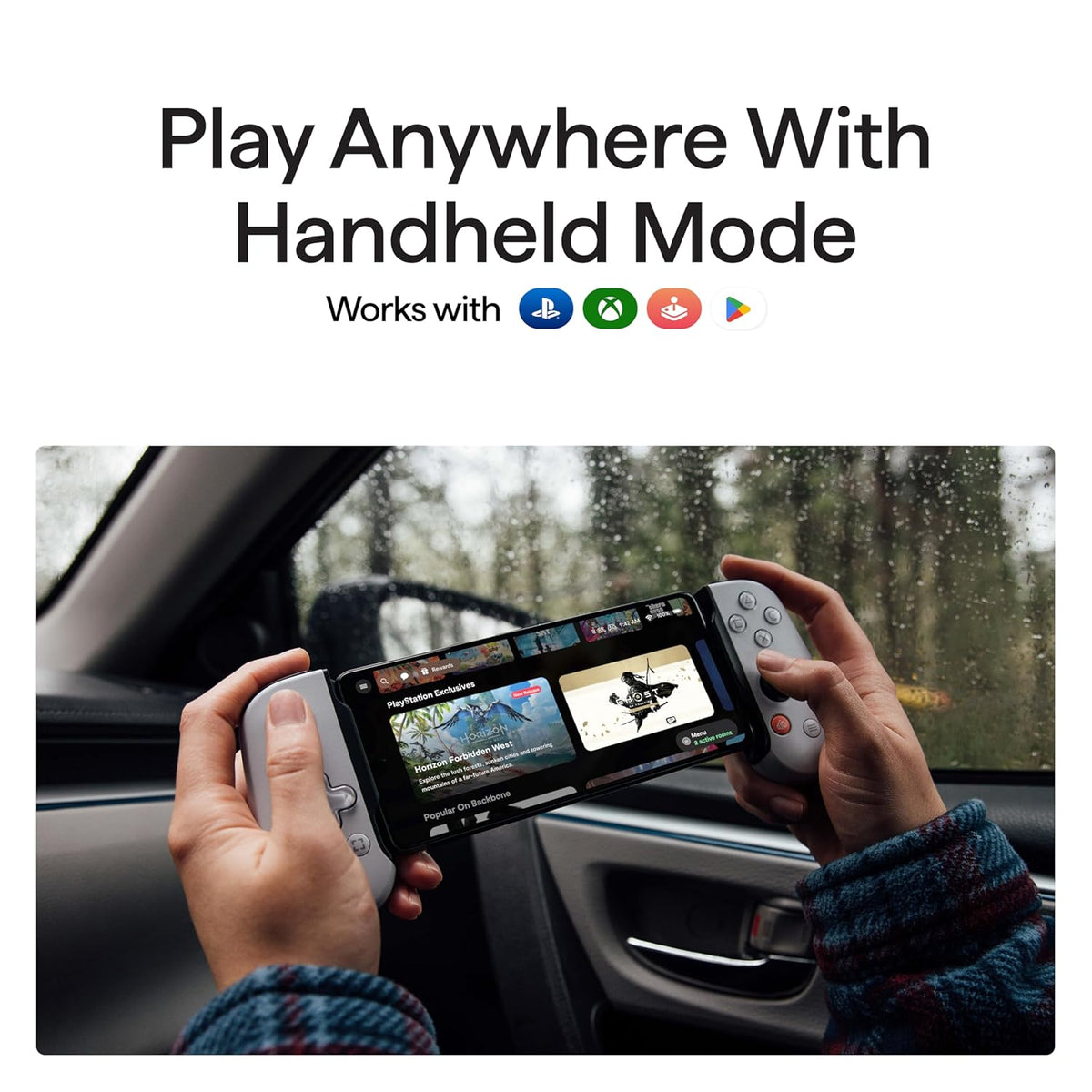 BACKBONE One Mobile Gaming Controller for iPhone (Lightning) - PlayStation Edition - 1st Gen - Turn Your iPhone into a Gaming Console - Play Xbox, PlayStation, Call of Duty, Roblox, Minecraft & More