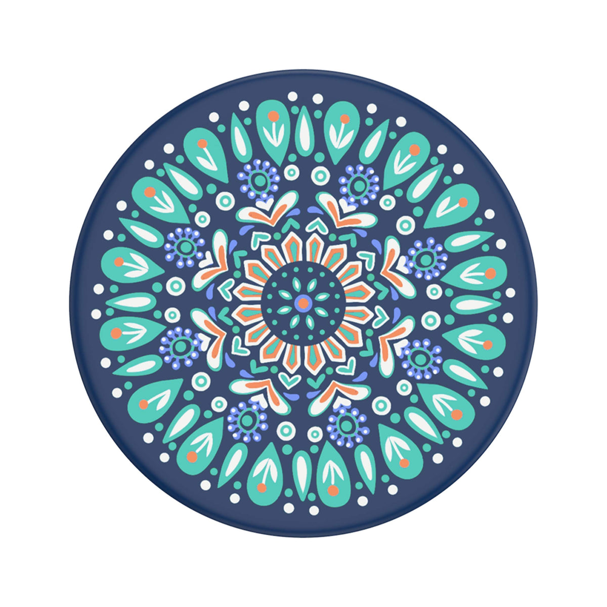 PopSockets: PopGrip with Swappable Top for Phones and Tablets - Butterfly Mandala Teal