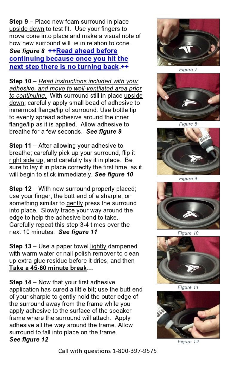 Pioneer 3" Speaker Foam Surround Repair Kit - 3 Inch