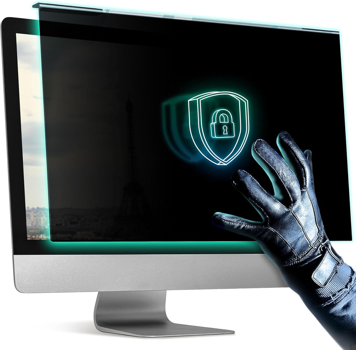 Acrylic 24 Inch Computer Privacy Screen Filter Compatible with 24 inch iMac (2021, 2022, 2023, 2024, M1, M3, M4) - 21.5" x 12.6" (547 x 320mm) - Monitor Frame Hanging Type