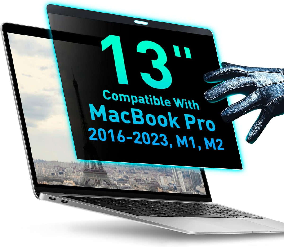 Magnetic Privacy Screen Compatible with MacBook Air 13" 2016, 2017, 2018, 2019, 2020, 2021, 2022, 2023, M1, M2 Anti-Blue Light Laptop Screen Protector Filter Blue Light Blocking Filter