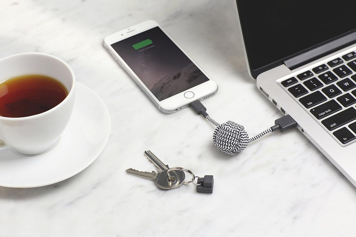 Native Union Key Cable - Ultra-Strong Reinforced [MFi Certified] Lightning to USB-A High Speed Charging Cable