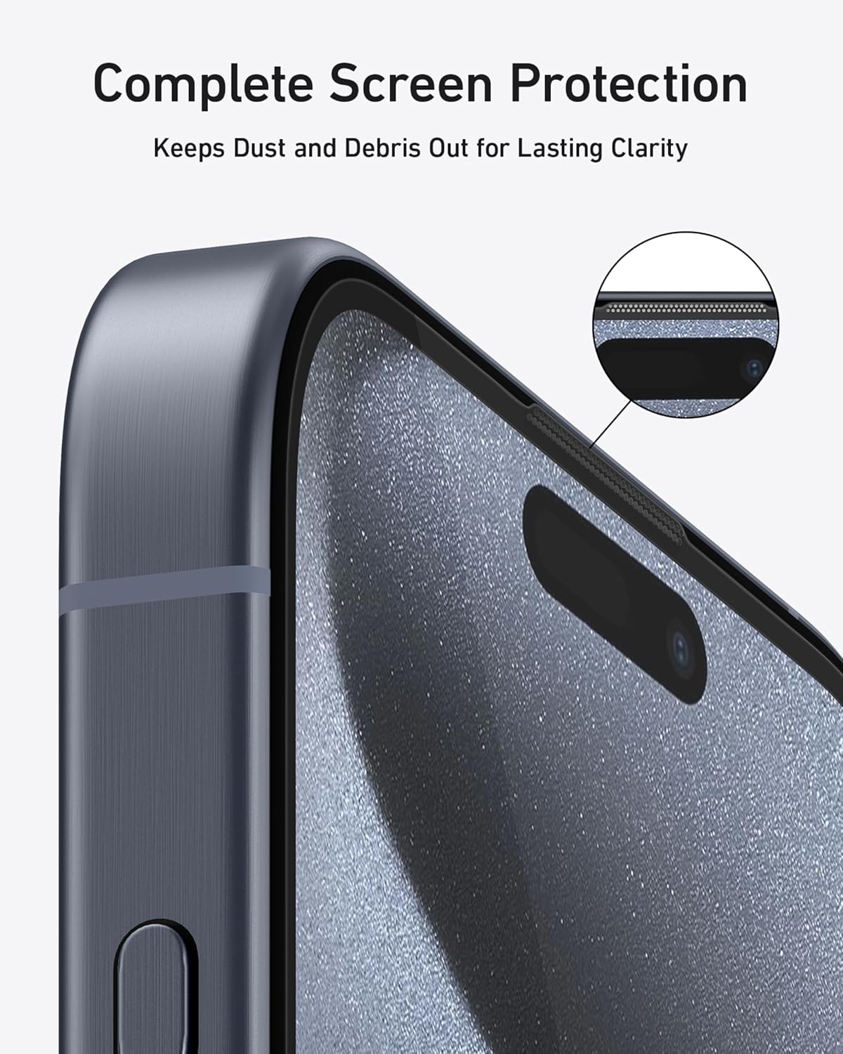 Anker 2 Pack Privacy Screen Protector for iPhone 13/13 Pro/14, Anti-Spy HD Tempered-Glass, Easy Installation (2-Pack)
