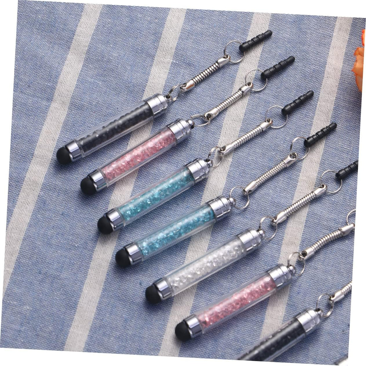 8pcs Capacitive Stylus Mini Stylus, Diamond Crystal Touch Pen for Writing on Touchscreen Devices