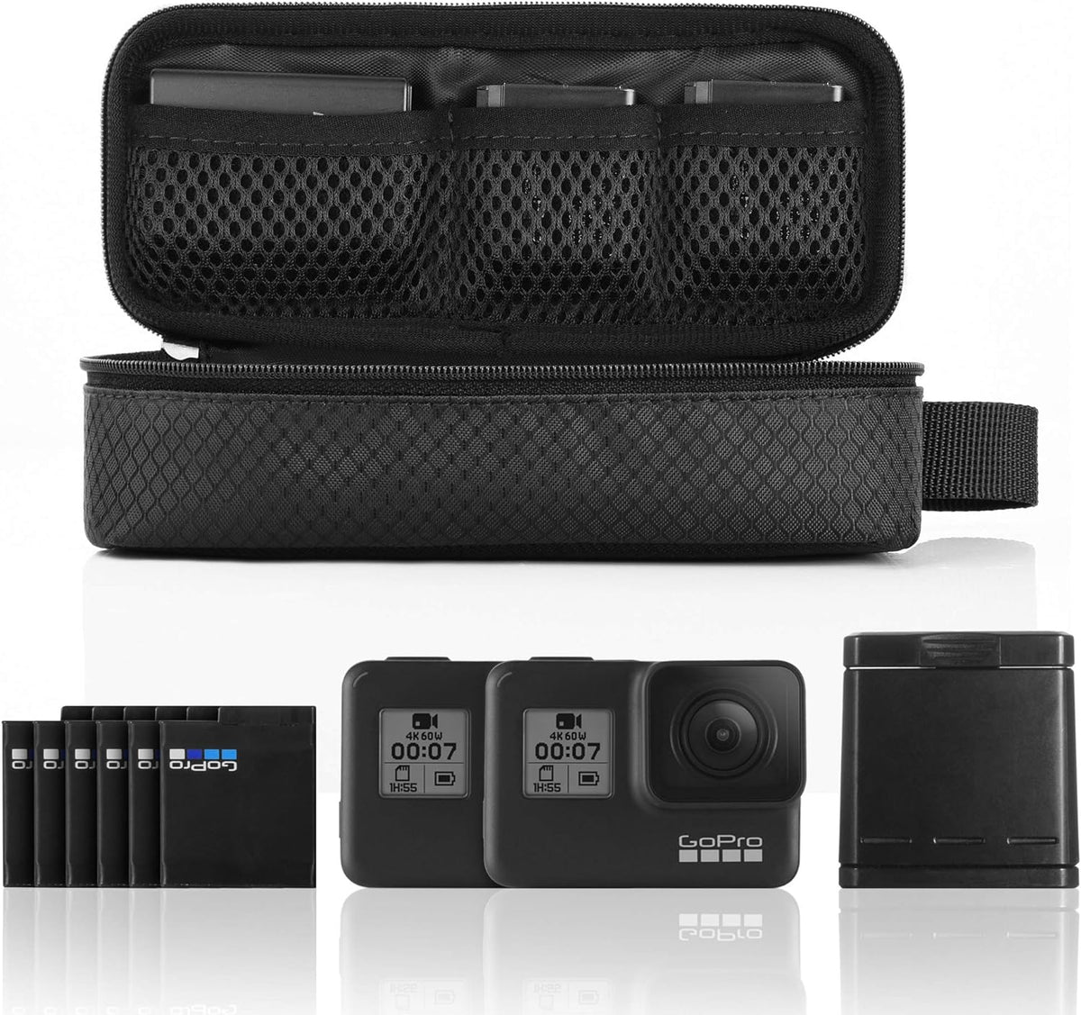 TXEsign DSLR Camera Battery Storage Bag - Battery Holder Case for GoPro Hero 10 9 8 7 6 5 4