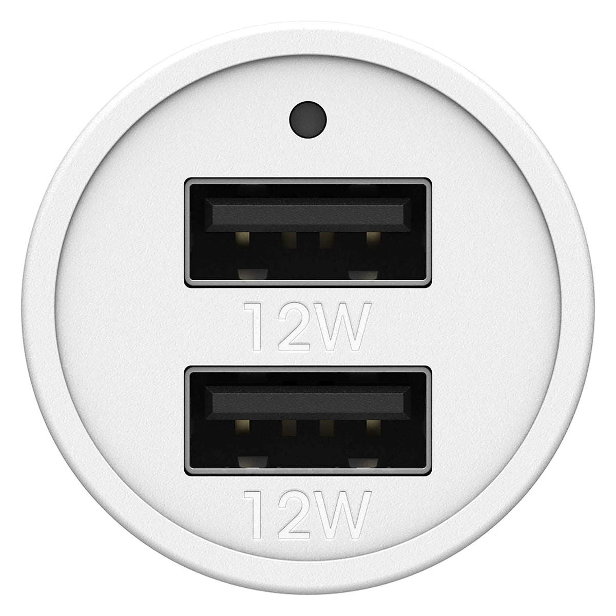 OtterBox USB-A Dual Port Car Charger, 24W Combined - Cloud Dream