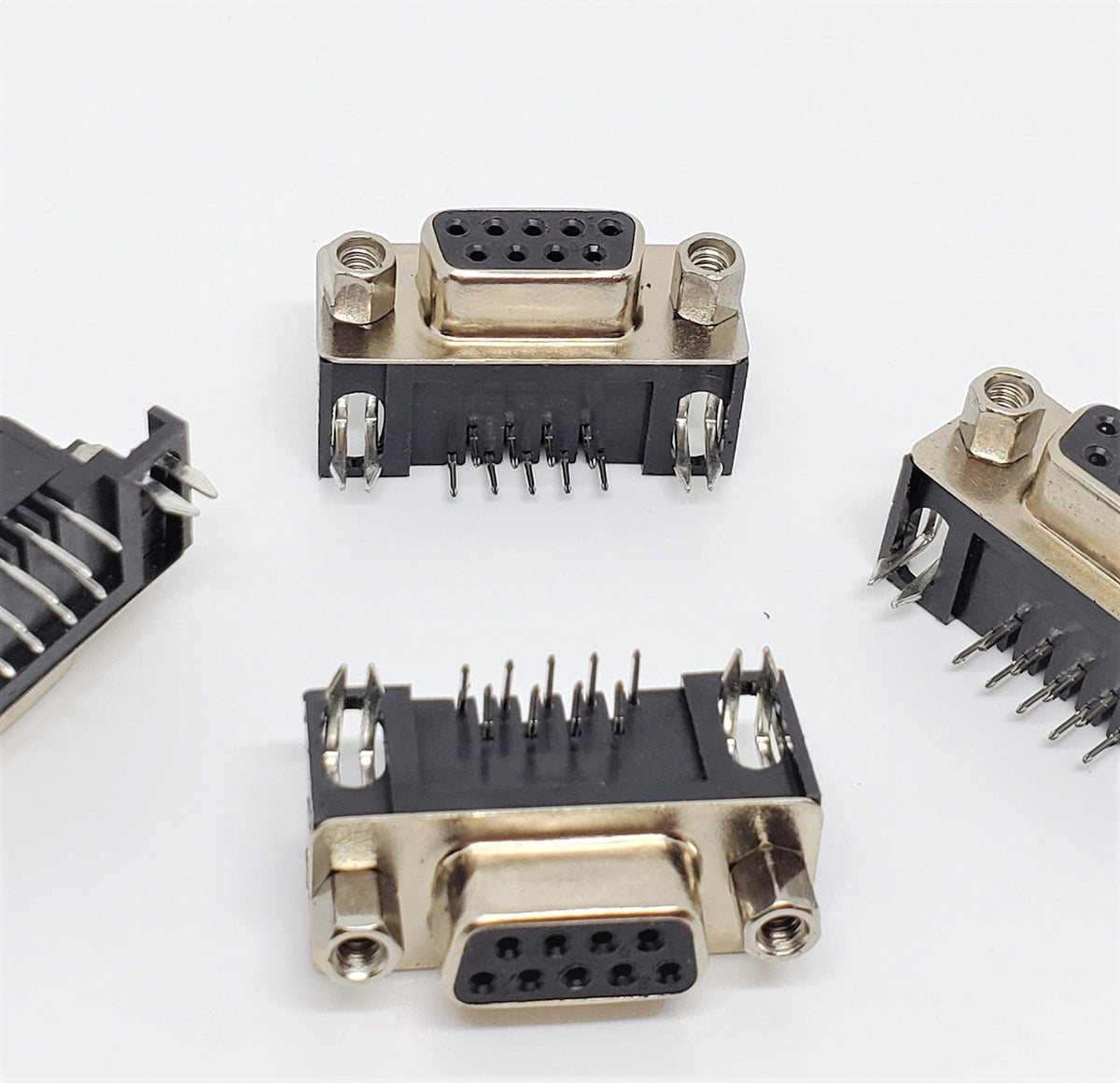 PC Accessories - Connectors Pro DB9 Female Right Angle PCB Mount Connector, 90 Degree D-Sub, 10-Pack