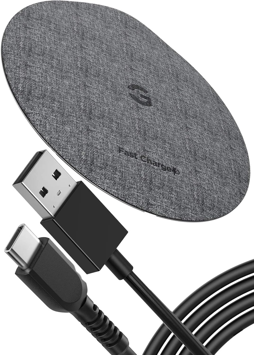 Encased Wireless Charger Pad for Samsung Models, Quick Charge 3.0, Fast Charging Qi Enabled, Non-Slip, Case Compatible