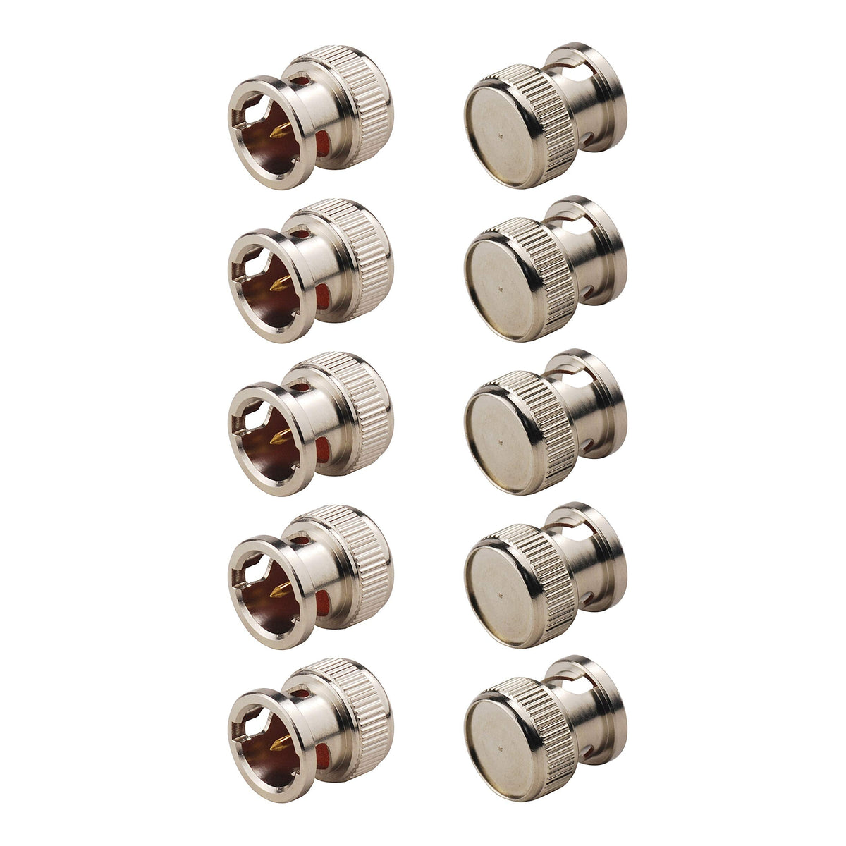 BINGFU BNC Connector Shorting Copper Protecting Dust Cap Protective Cover (10-Pack) for BNC Female Cable Connector Adapter Video
