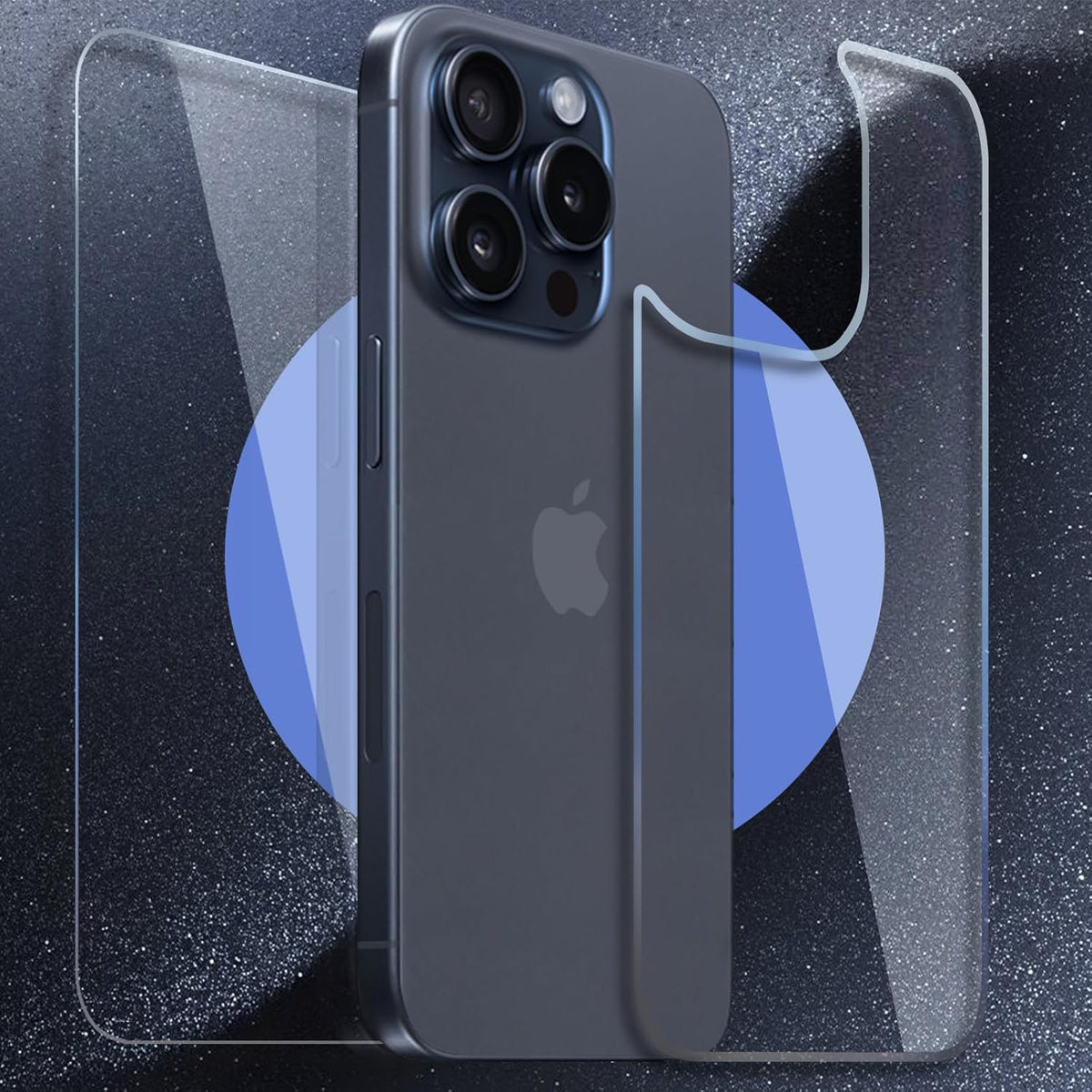 iPhone 15 Pro Front and Back Screen Protector [2-Pack], Tempered Glass for 15 Pro [New Version] (6.1 inch)