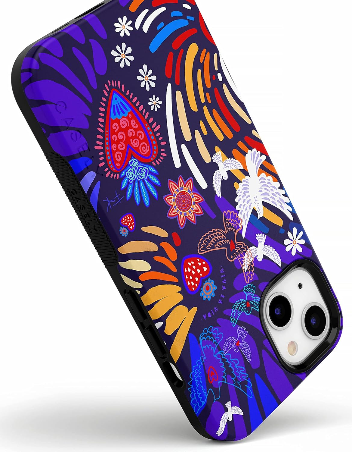 Casely iPhone 14 Case | Viva La Vida | Frida Kahlo Collage | Compatible with MagSafe