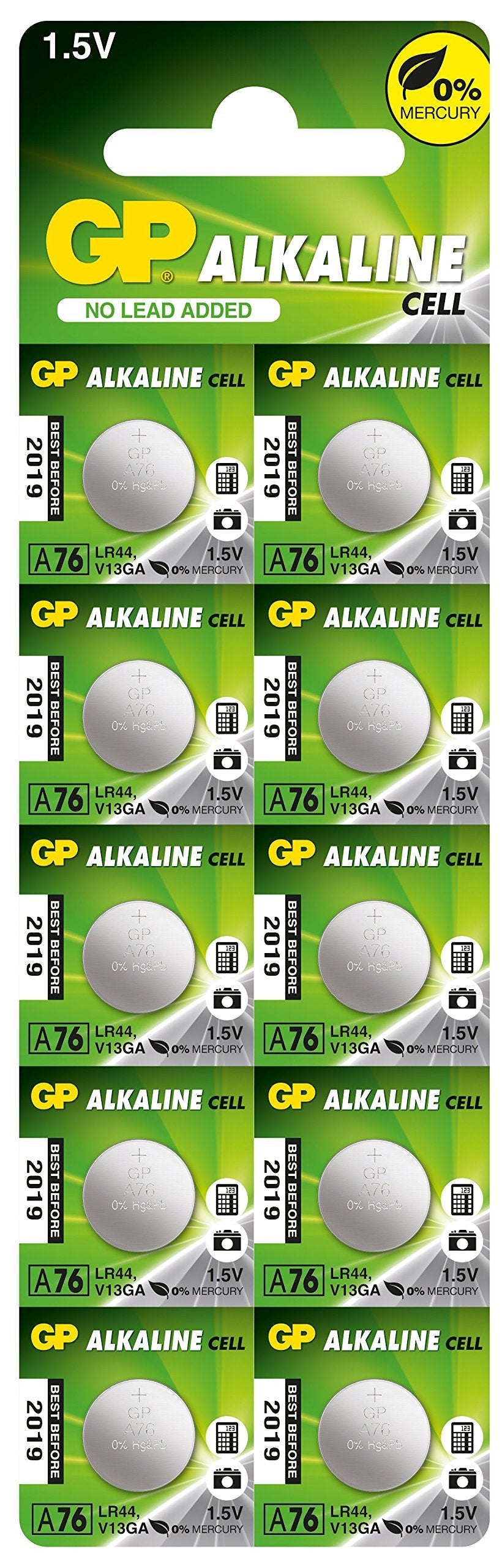 GP Battery 30221E Battery Alkaline 1.5V, Multi, 10 Count (Pack of 1)