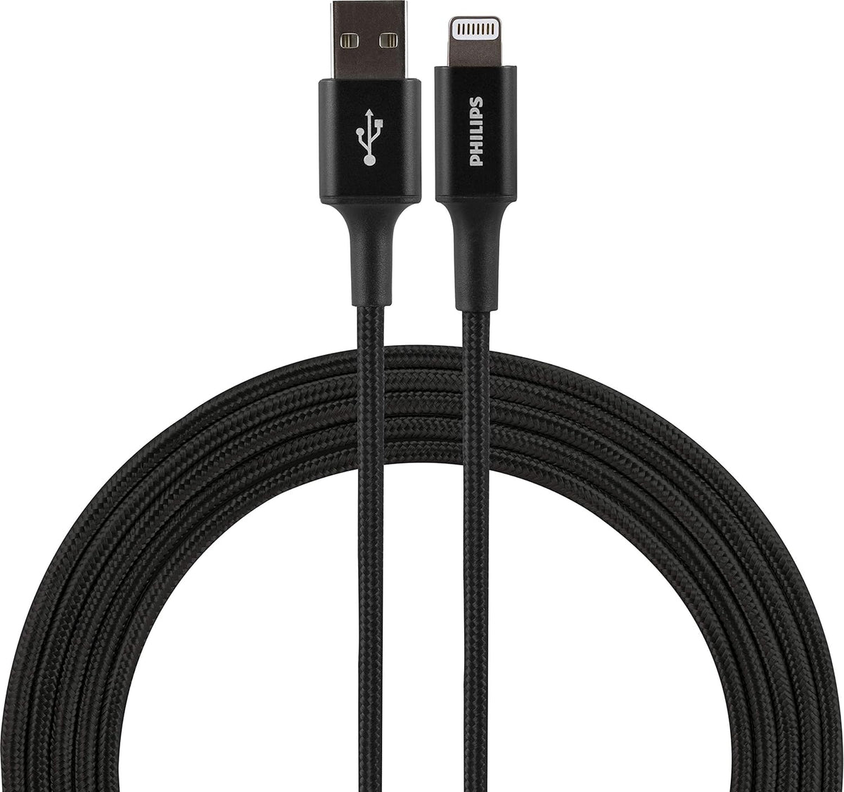 Philips 2 Port Wall Charger Charging Kit, 12W, USB-A to Lightning Cable, for iPhone 12/11/Pro/Max/XS/XR/X/8, iPad Pro,