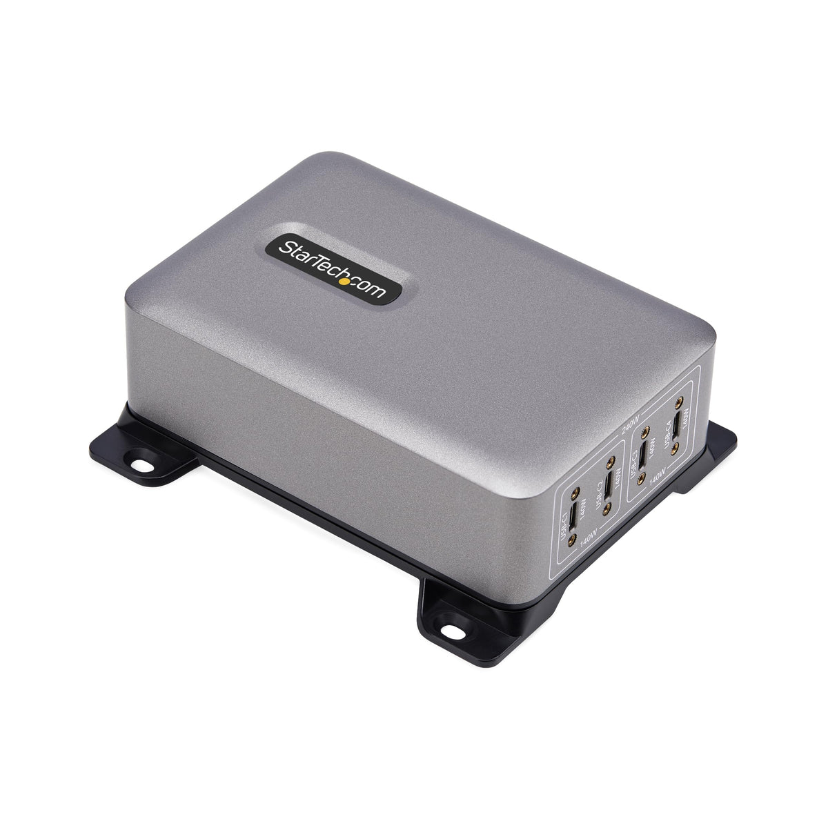 StarTech.com 4-Port USB-C Charging Station, 240W GaN Charger Block for MacBook Pro/Air, iPhone 16/15/Pro, iPad Pro, Dell XPS, Pixel and More