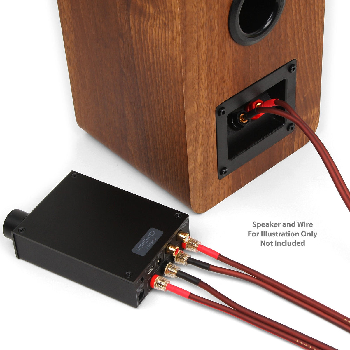 Micca OriGain Compact Stereo Integrated Amplifier and DAC, 50W x 2, 96kHz/24-Bit, USB and Optical S/PDIF (Black)