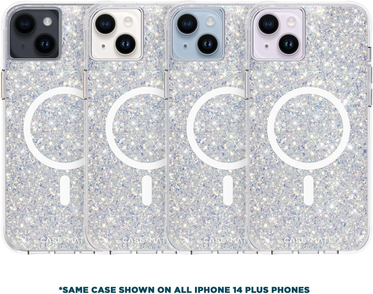 Case-Mate Twinkle Stardust iPhone 15 Plus / 14 Plus Case - 10ft Drop Protection, MagSafe Compatible, Slim,