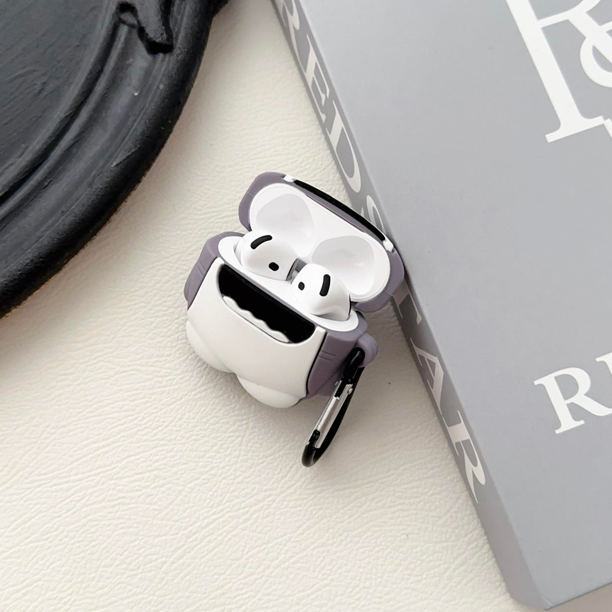 Cute Shark Case for Airpod 4 Case Cover 2024, Funny 3D Cartoon Kawaii Cool Cover with Cleaning Kit & Keychain for Airpod 4th Generation 2024 for Boys