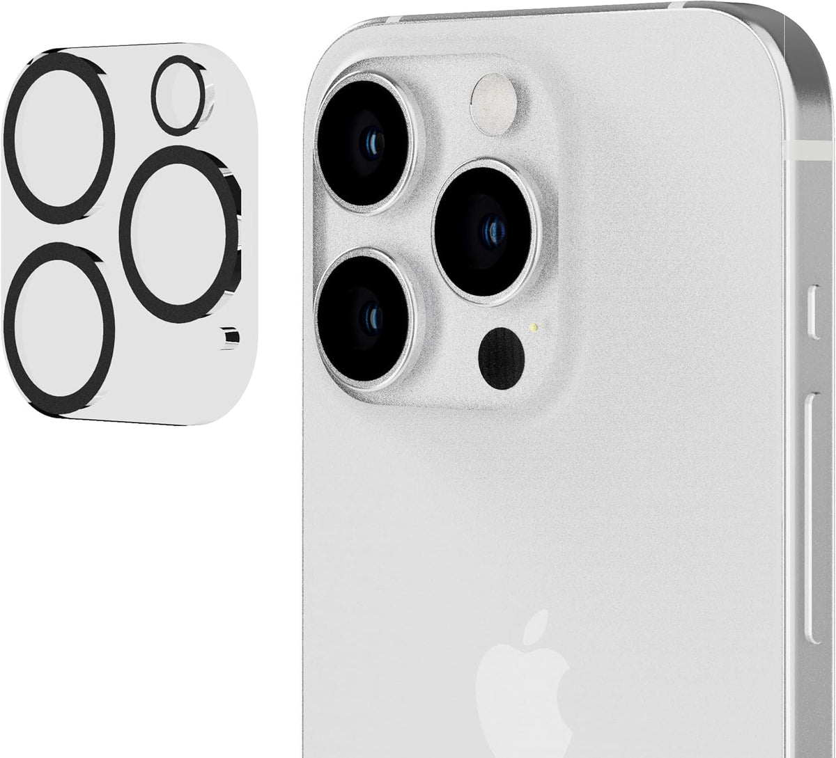 Tech21 Impact Glass Camera Lens Protector Bundle for iPhone 15 Pro