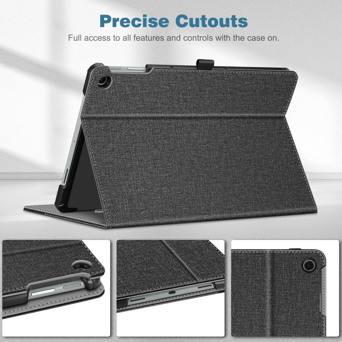 FINTIE 11 Inch 2023 Case for Google Pixel Tablet Release, Multi-Angle Viewing Protective Stand Cover with Pocket
