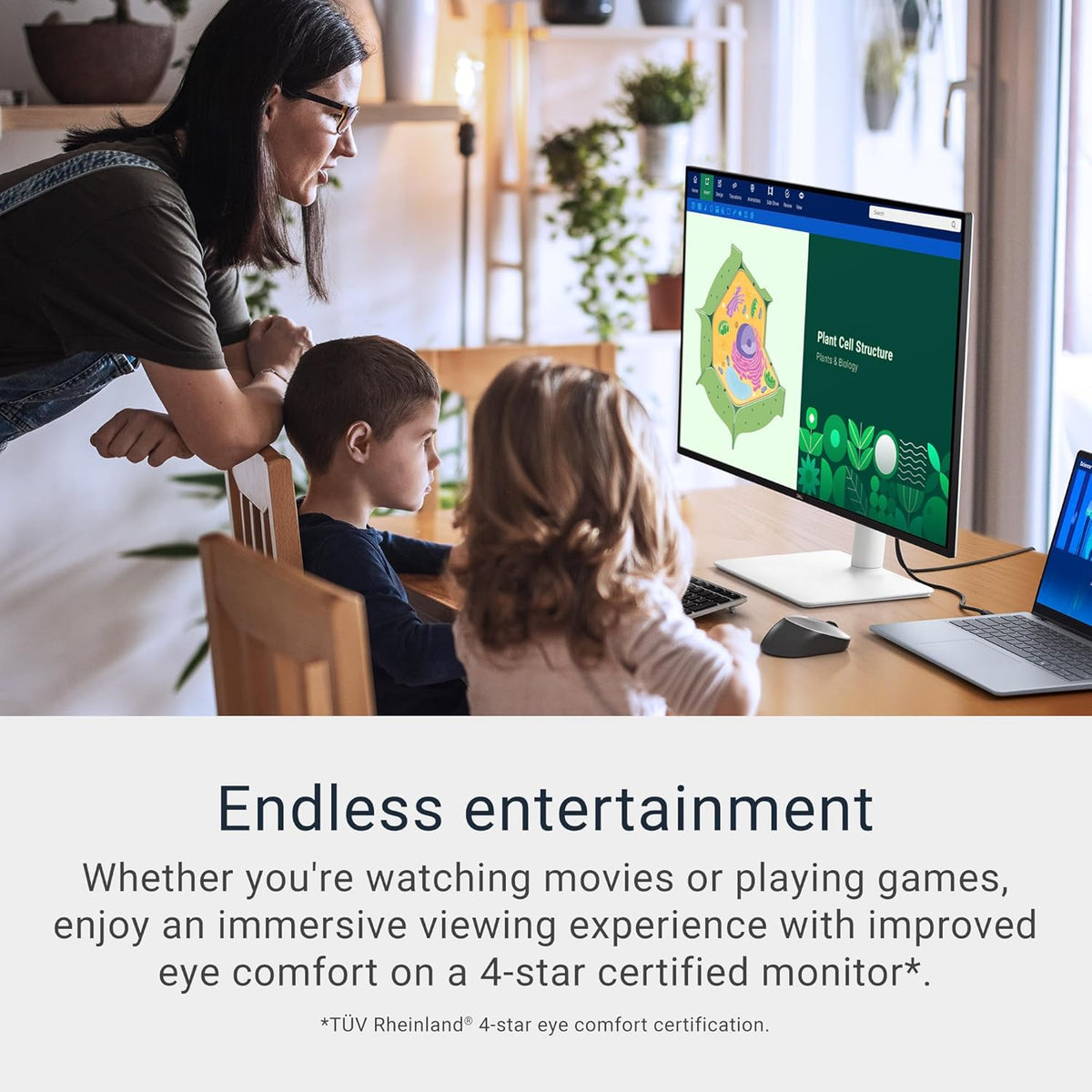 Dell 32 Plus 4K Monitor - S3225QS - 31.5-inch 4K (3840 x 2160) up to 120Hz 16:9 Display, VA Panel, AMD FreeSync Premium, 99% sRGB, 95% DCI-P3, 1500:1 Contrast Ratio, Comfortview Plus - Ash White
