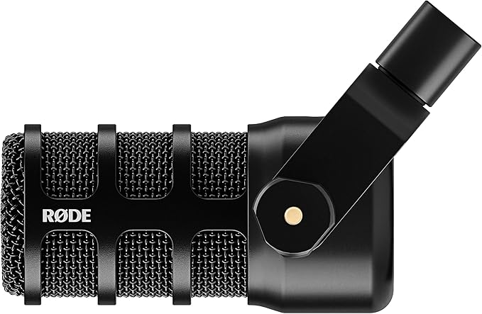 Rode PodMic USB Dynamic Broadcast Microphone (Black) with Green WS14 Pop Filter