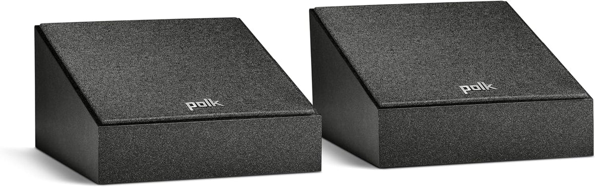 Polk Monitor XT90 Hi-Res Height Speaker Pair for 3D Sound Effect - Dolby Atmos-Certified, DTS:X and DTS Virtual:X Compatible 4" Dynamically Balanced Woofer, Midnight Black