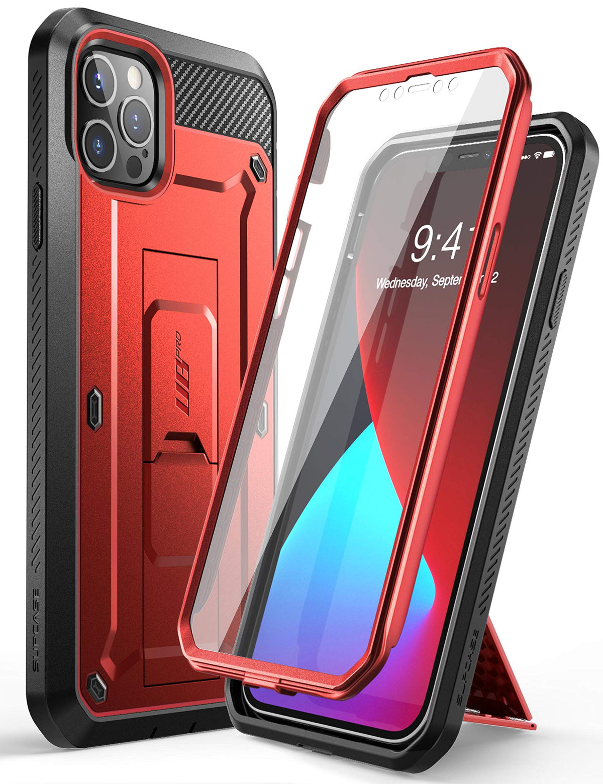 Supcase Unicorn Beetle Pro Series Case For Iphone 12 Pro Max (2020 Release) 6.7 Inch, Built-In Screen Protector Full-Body Rugged