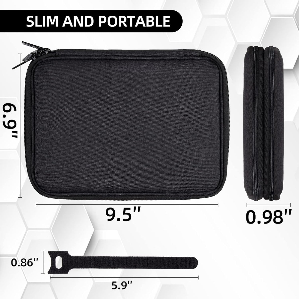 5 Electronics Organizer Travel Case Cord Cable Charger Organizer Bag Travel Accessories Essentials for Women Men Double