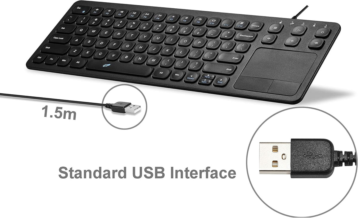 Vilros 15 Inch USB Keyboard with Touchpad-Great for Raspberry Pi