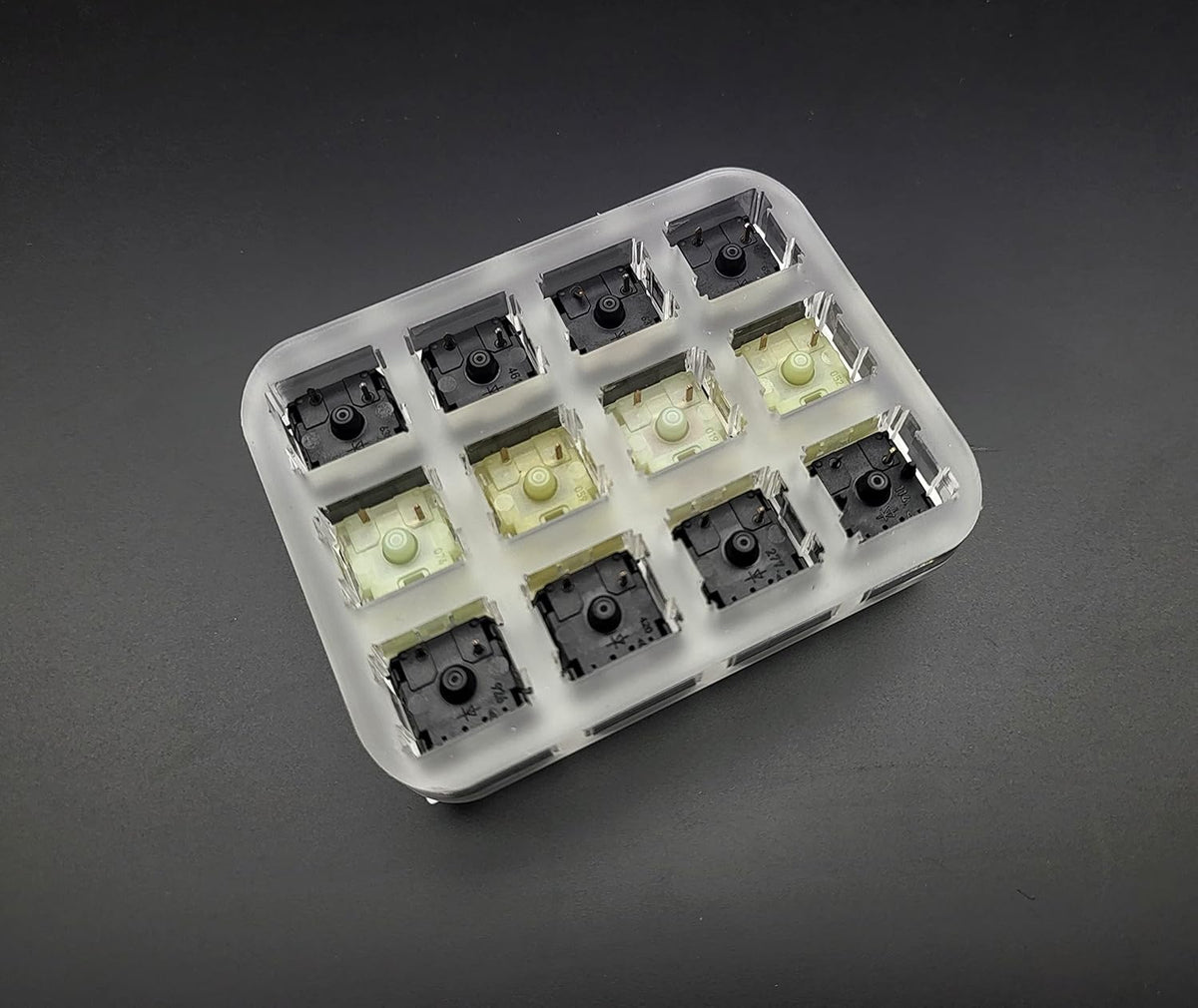 Max keyboard Cherry MX Switch Tester, 12-Key Switch Testing Tool, Mechanical Keyboards, Printed PBT Keycaps with Cherry
