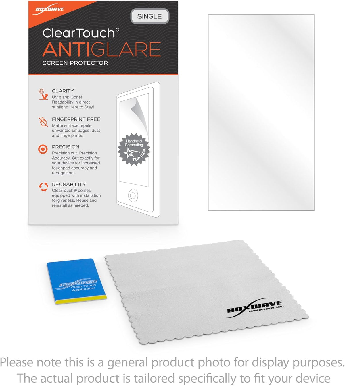 BoxWave Screen Protector for Canon PowerShot ELPH 300 HS, ClearTouch Anti-Glare Film