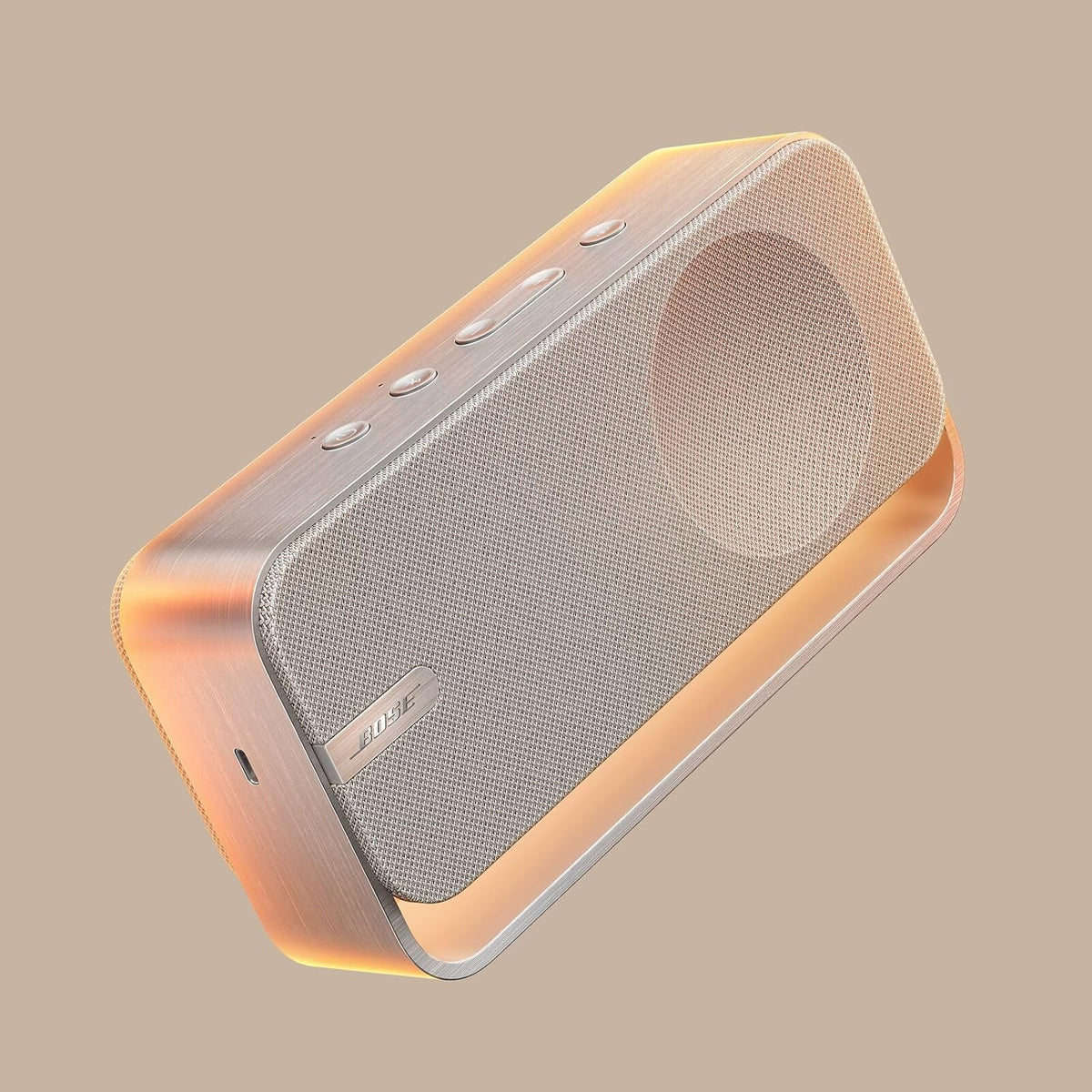 Bose SoundLink Home Speaker, Premium, Portable and Wireless Bluetooth Bookshelf Speaker, Up to 9 Hours Battery Life, Light Silver