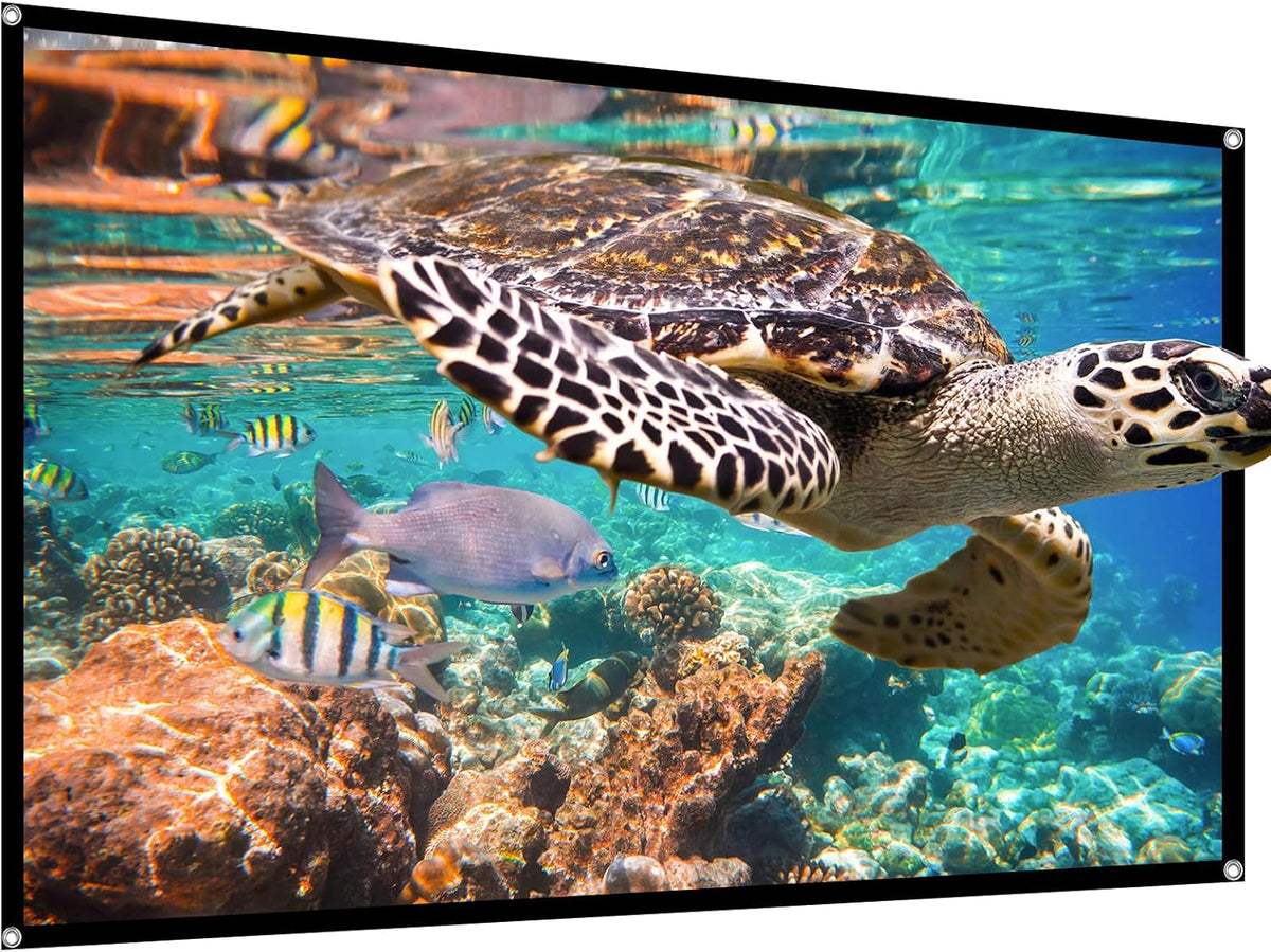 HUANYINGBJB 4K 16:9 (60 inches) Projector Screen, HD Rear Front Projector Screen Foldable Projection Screen