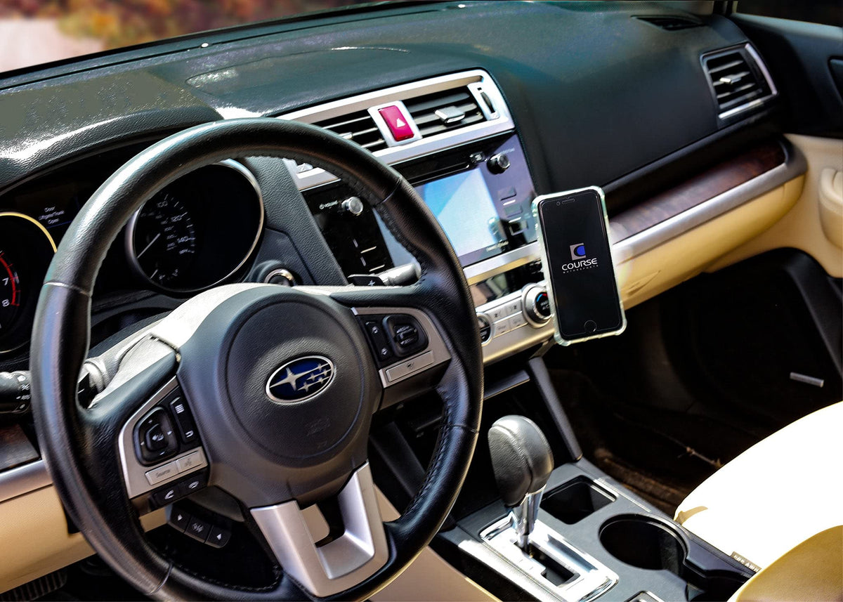 Course Motorsports DirectFit Phone Mount - Magnetic or for Subaru Outback/Legacy (2015-2019) - Manual Cradle