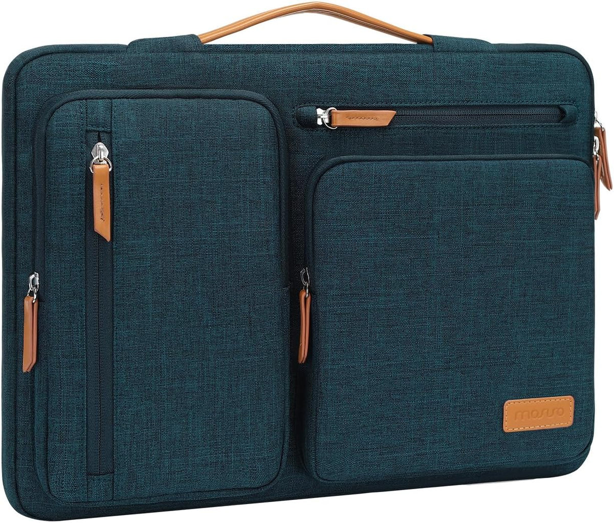 MOSISO 360 Protective Laptop Sleeve for MacBook Air 13 inch M3 M2 M1 2024-2018 / Pro 13 inch 2024-2016, Teal Green