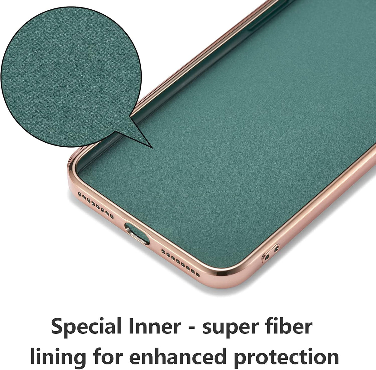 EYZUTAK Electroplated Magnetic Ring Holder Case, 360 Degree Rotation Metal Finger Ring Holder for iPhone 7 Plus 8 Plus