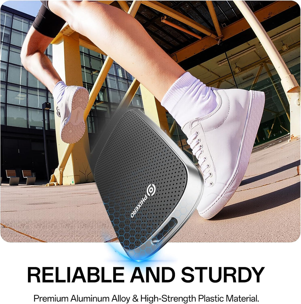 PHIXERO P5PLUS Portable SSD 512GB Up to 550MB/s, USB 3.2 Gen 2 External Solid State Drive，USB C to C&A for Smartphone，Tablet，PC，Labtop (Black)