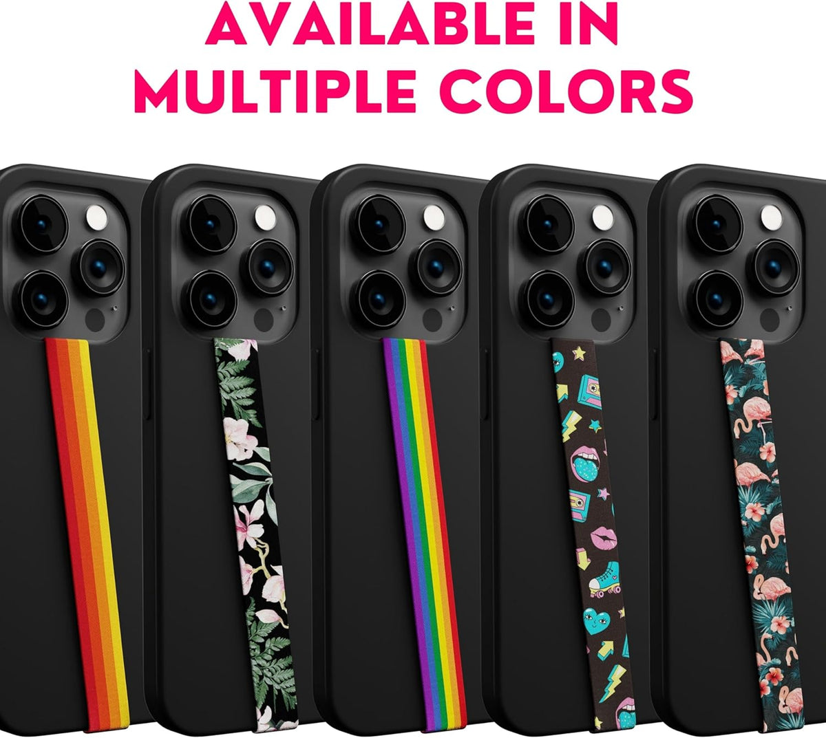 Phone Loops - Non-Elastic Phone Grip, Phone Strap for Hand - Small, Light, and Discreet Cell Phone Holder