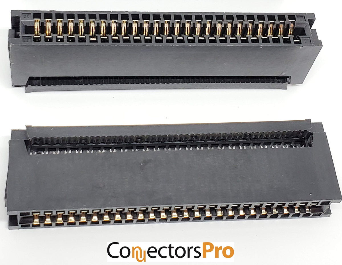 PC Accessories - Connectors Pro 50 Pins IDC 2.54mm Card Edge Connector for Flat Ribbon Cable 50P, CE50 5-Pack