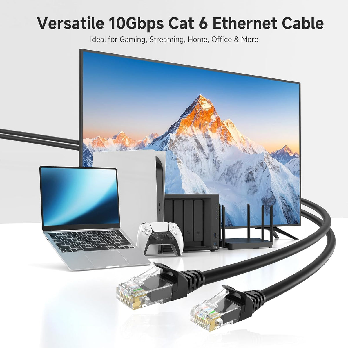 10Gbps 6 50ft, 6 Cat6 Cable Matters Snagless Cat Ethernet Cable - Cat Cable, Cord, Ethernet Cord, Black