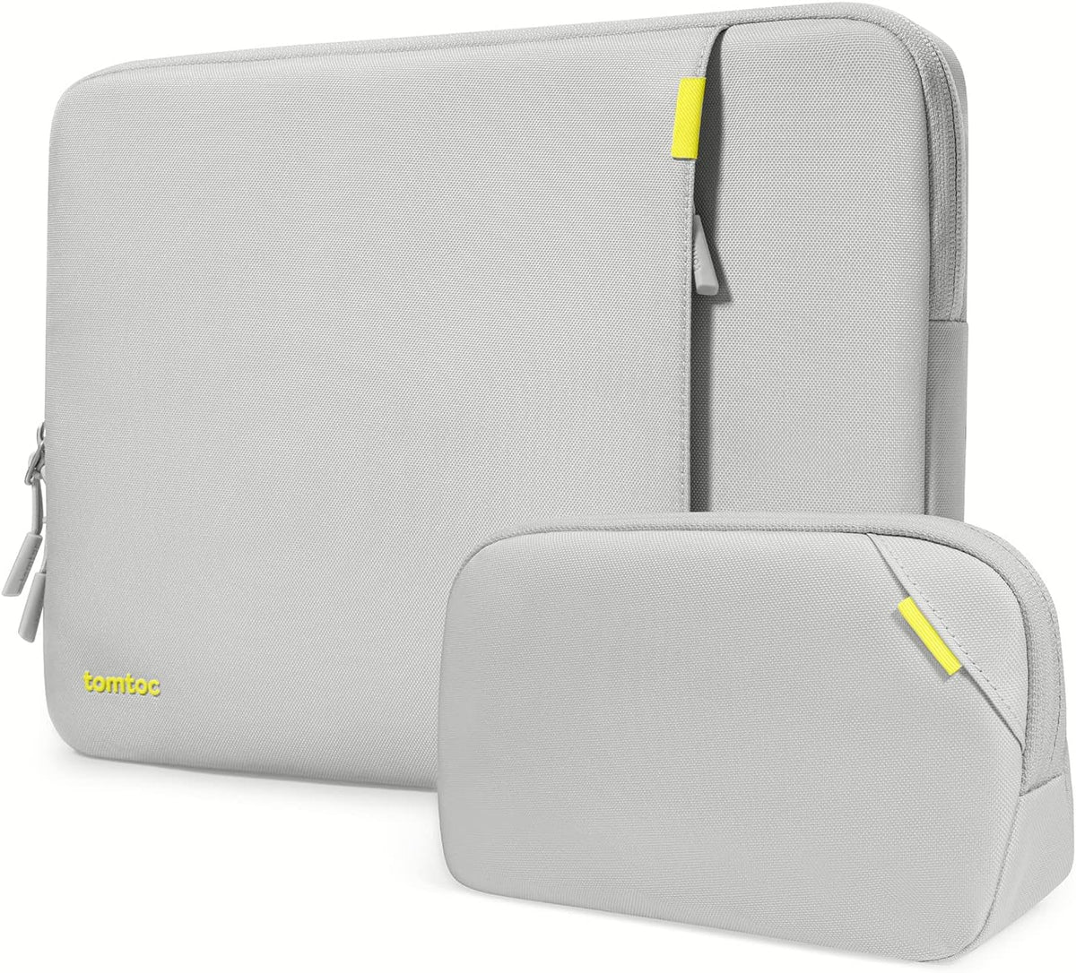 tomtoc 360 Protective Laptop Sleeve Set for 13-inch MacBook Air M3/A3113 2024, M2/A2681 M1/A2337, 13 MacBook Pro M2/A2686 M1/A2338, Water-Resistant Shockproof MacBook Case Bag with Accessory Pouch