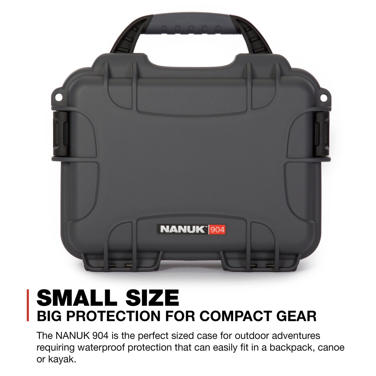 Nanuk 904 Waterproof Hard Case with Foam Insert - Graphite