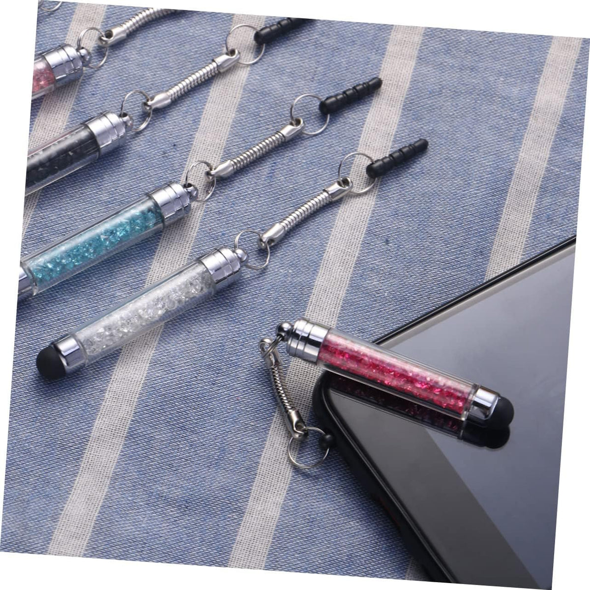 8pcs Capacitive Stylus Mini Stylus, Diamond Crystal Touch Pen for Writing on Touchscreen Devices