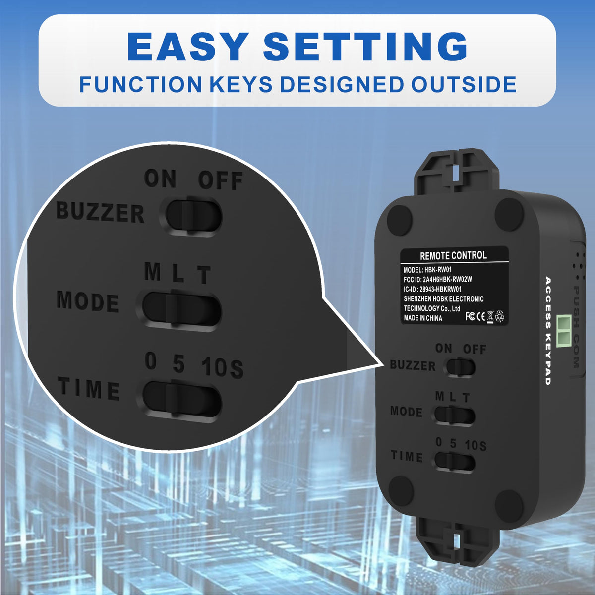 UHPPOTE Access Control Electric Strike Door Lock Fail-Secure Kit System with Remote Control