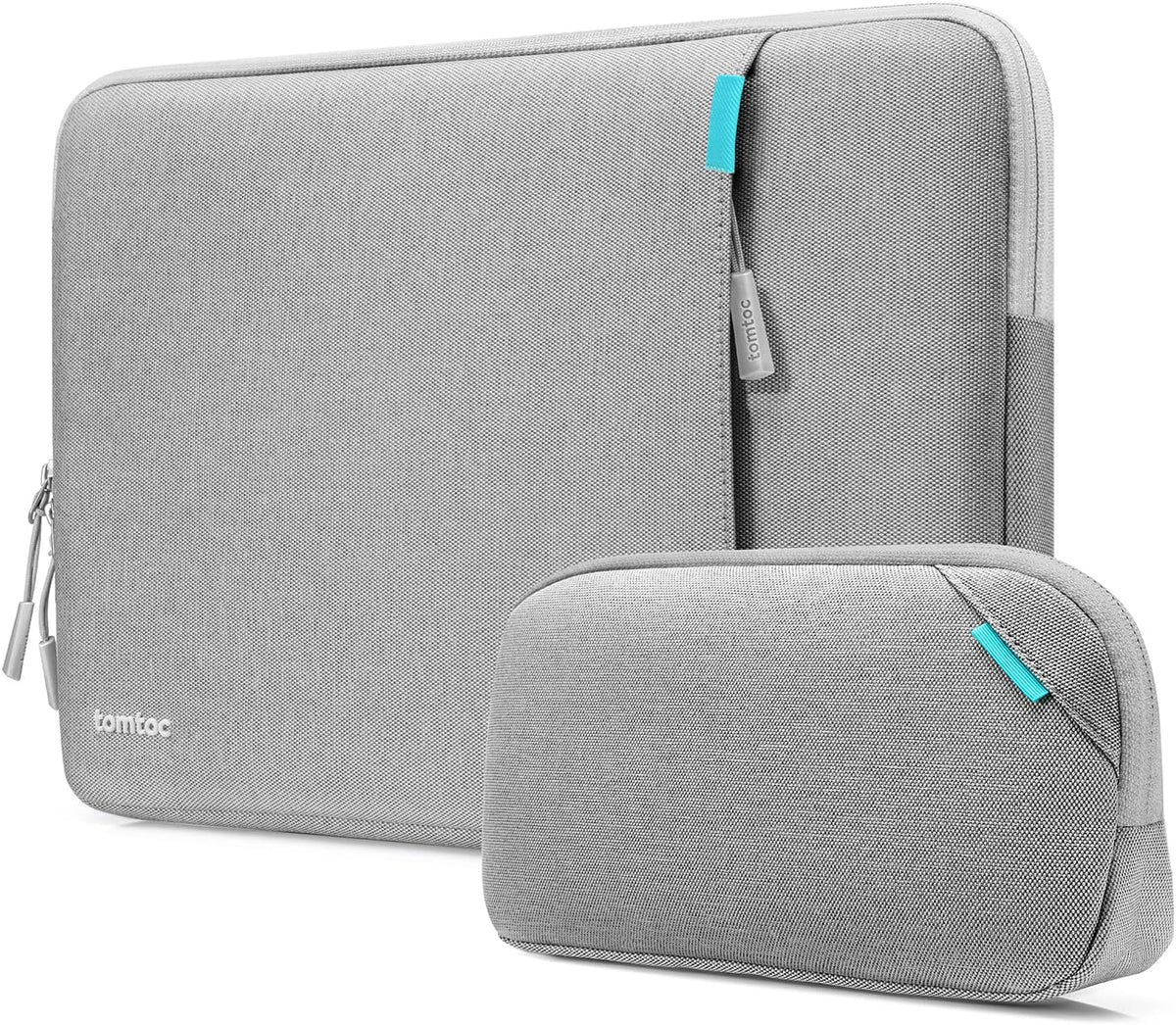 tomtoc 360 Protective Laptop Sleeve Set for 14-inch New MacBook Pro M4/M3/M2/M1 Pro/Max A3112 A3401 A3185 A2992 A2918 A2779 2024-2021, Water-Resistant MacBook Case Bag with Organized Accessory Pouch