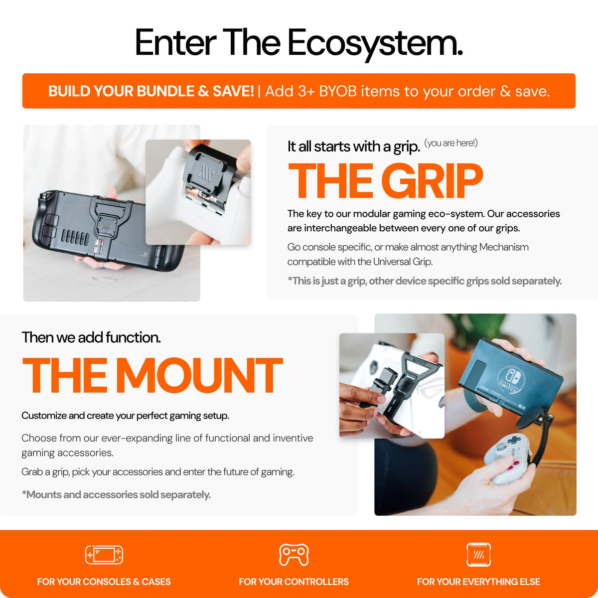 Mechanism Universal Grip for Almost Anything | Build Your Bundle Accessories