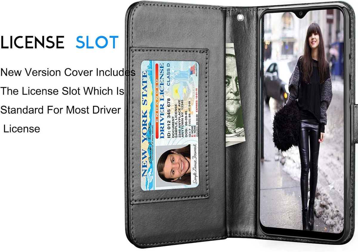 Tekcoo Galaxy A20E Case, Galaxy A10E Wallet Case, Luxury PU Leather Flip Cover with Detachable Magnetic Hard Case