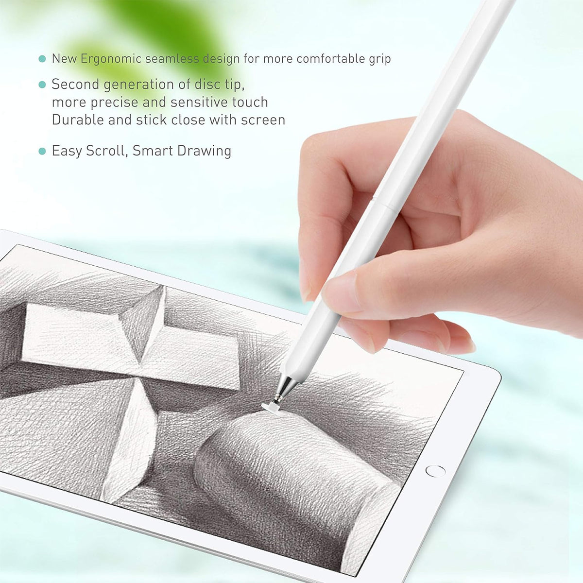 Universal High Sensitive Capacitive Disc Tip Stylus Pen for iPhone, iPad, Samsung, Galaxy, Tablet, Kindle